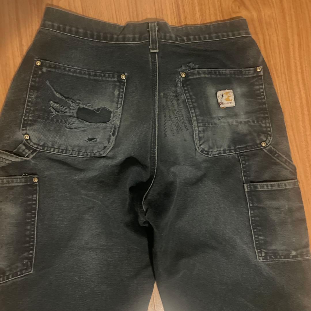 CarharttダブルニーブラックW30L32