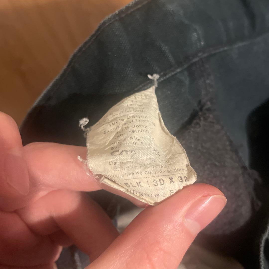 CarharttダブルニーブラックW30L32