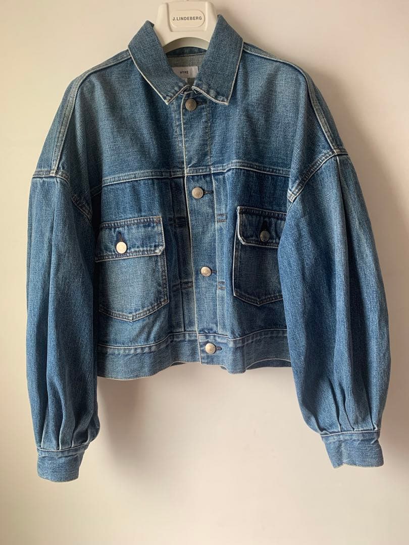 ハイク　HYKE BALOON SLEEVE DENIM JACKET TYPE