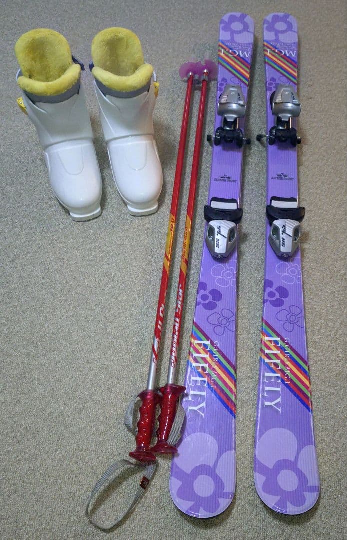 子供用 スキーセット 板118cm、ブーツ 23.0cm