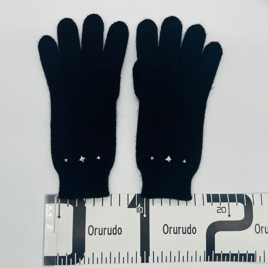 Suihei エルメス メドール　Mサイズ 手袋　グローブ ブラック カシ