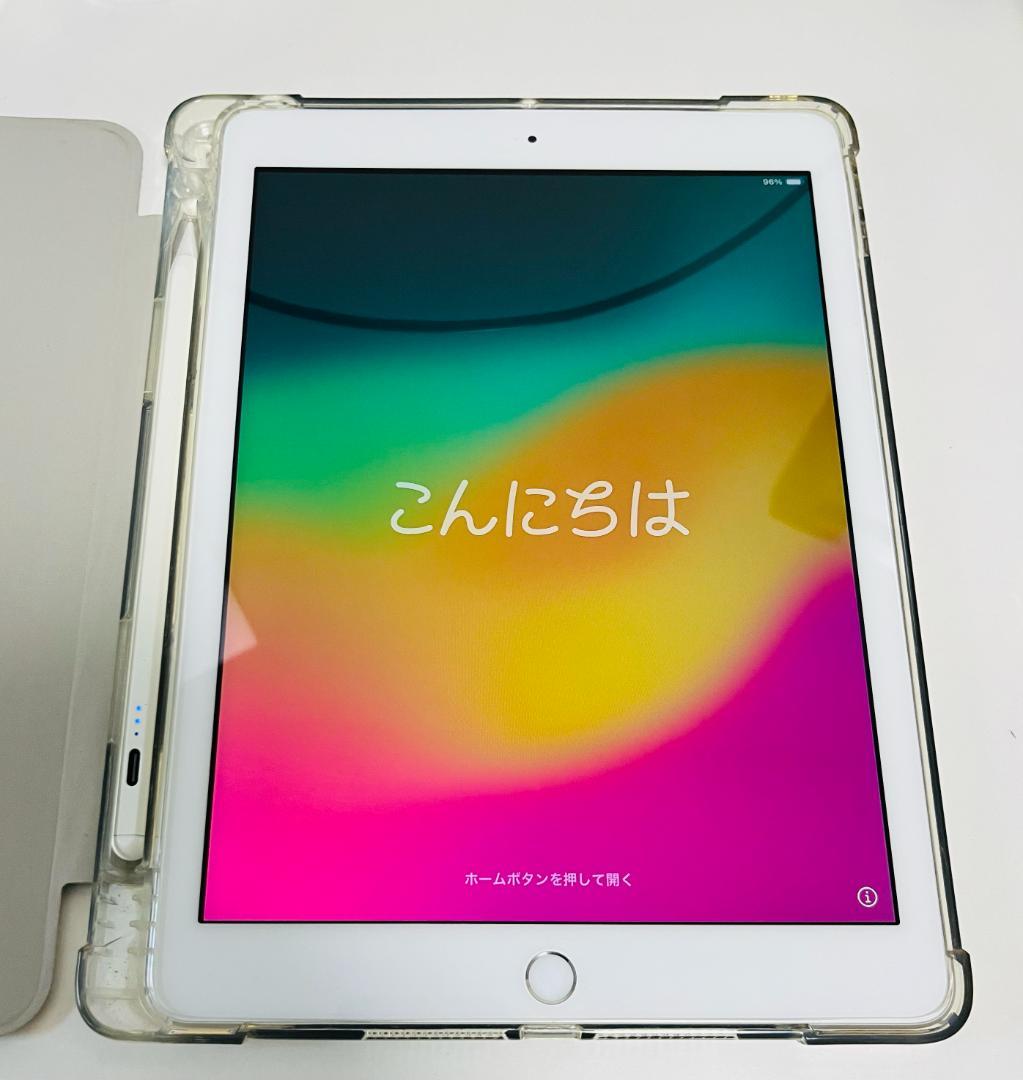 【美品&最大充電容量90%超】iPad6 32GB Wi-Fi ペン＆ケース付き