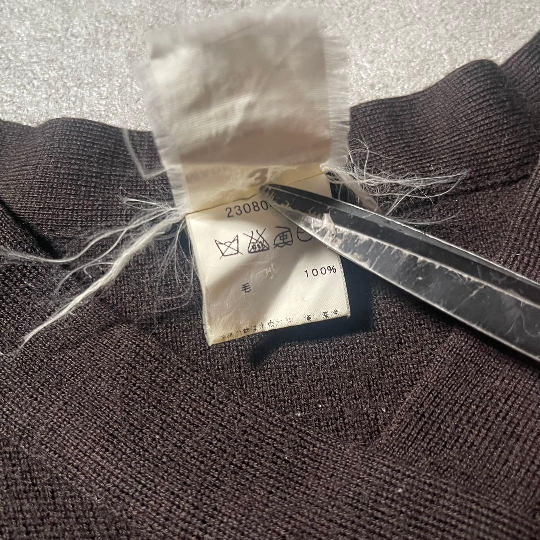 90s agnes b. homme France製 ウール デザインセーター