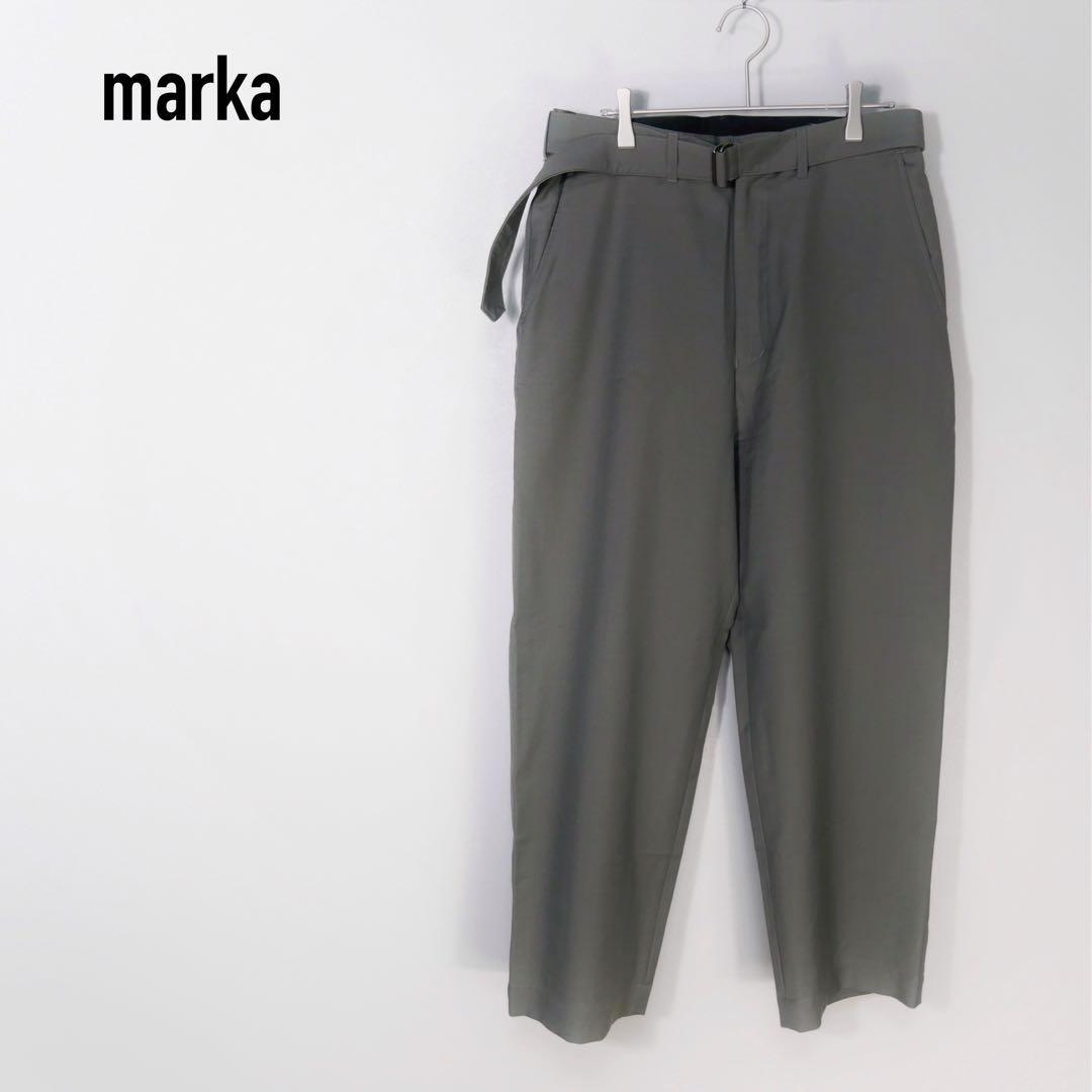 marka 23SS BELTED PANTS wool × mohair K