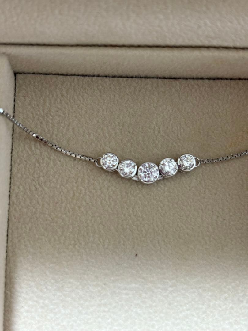 モニッケンダム　ダイヤネックレス　1.02ct k18(ロジウムコーティング)