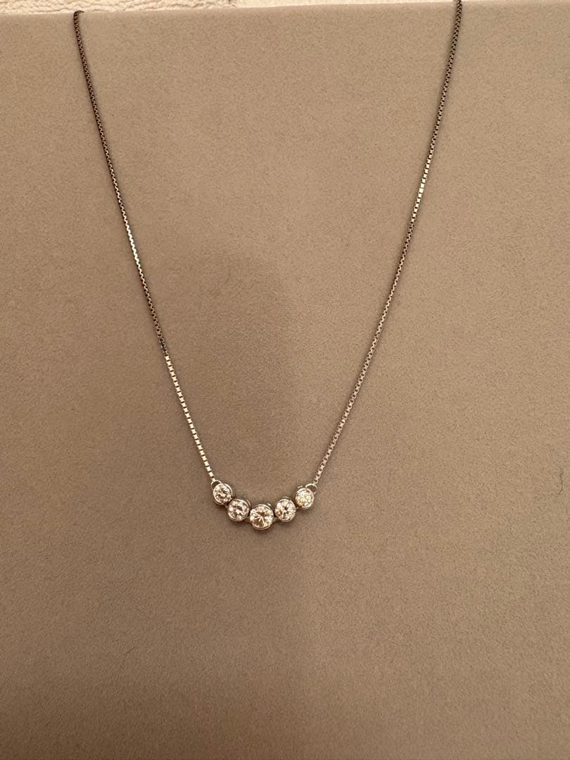 モニッケンダム　ダイヤネックレス　1.02ct k18(ロジウムコーティング)