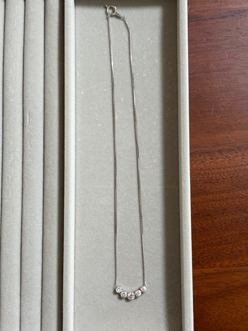 モニッケンダム　ダイヤネックレス　1.02ct k18(ロジウムコーティング)