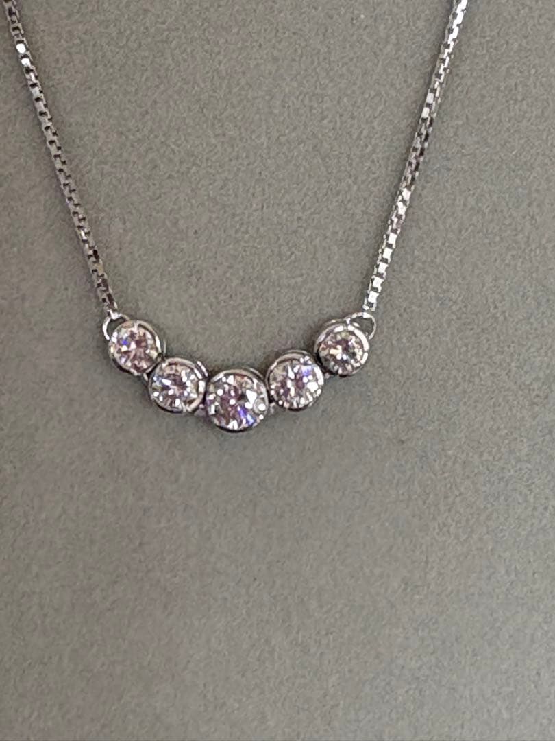 モニッケンダム　ダイヤネックレス　1.02ct k18(ロジウムコーティング)