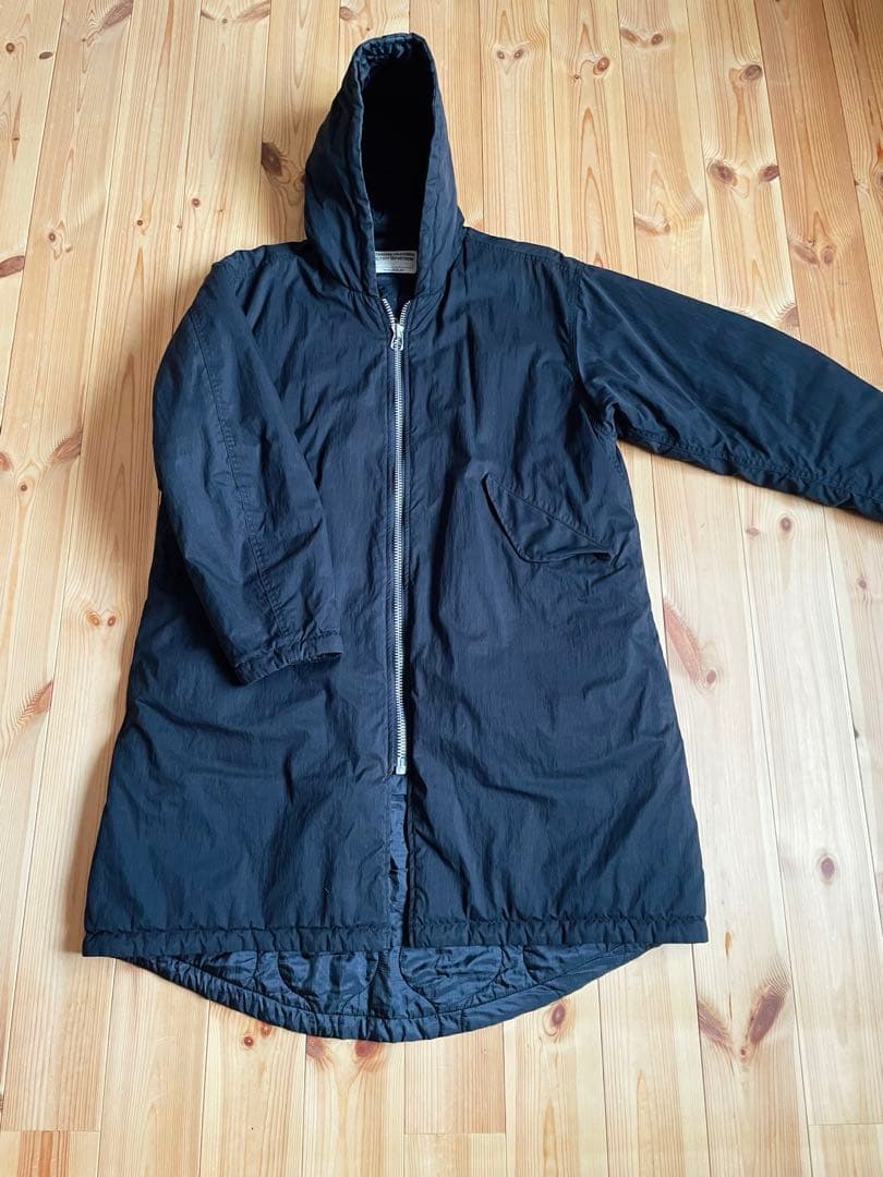 SD リバーシブルアーミーフードコート モッズコート 黒 スタカリ