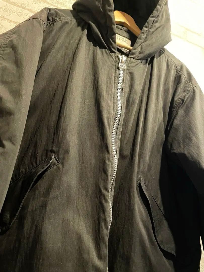 SD リバーシブルアーミーフードコート モッズコート 黒 スタカリ