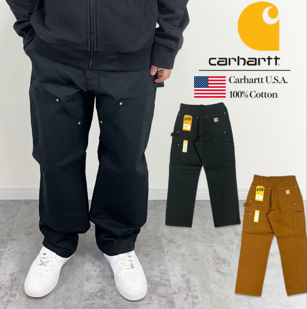 カーハート ダブルニーワークパンツ Carhartt B01 ブラック