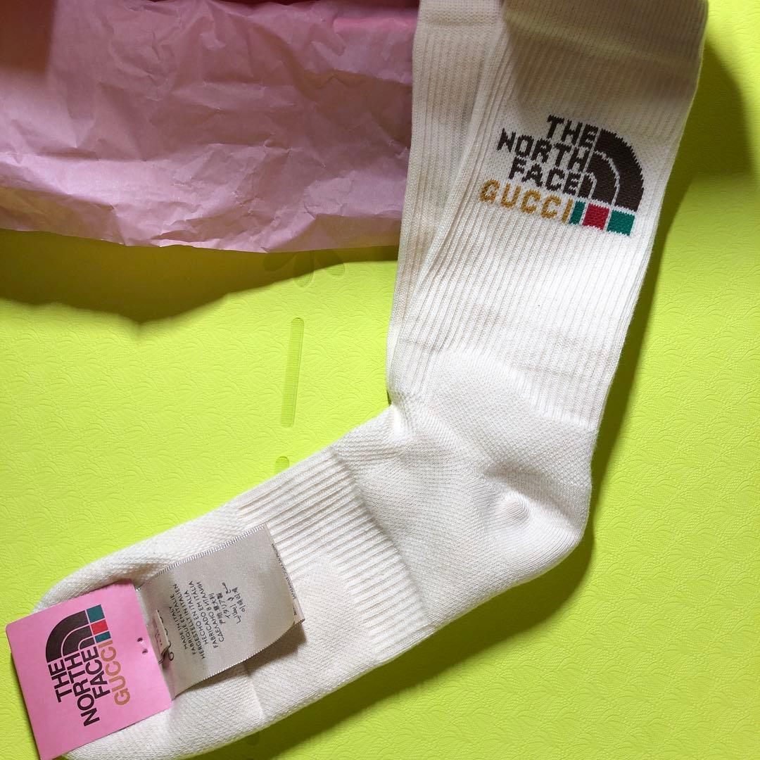 GUCCI ×THE NORTH FACE⭐️ソックス　新品未使用　メンズ　M