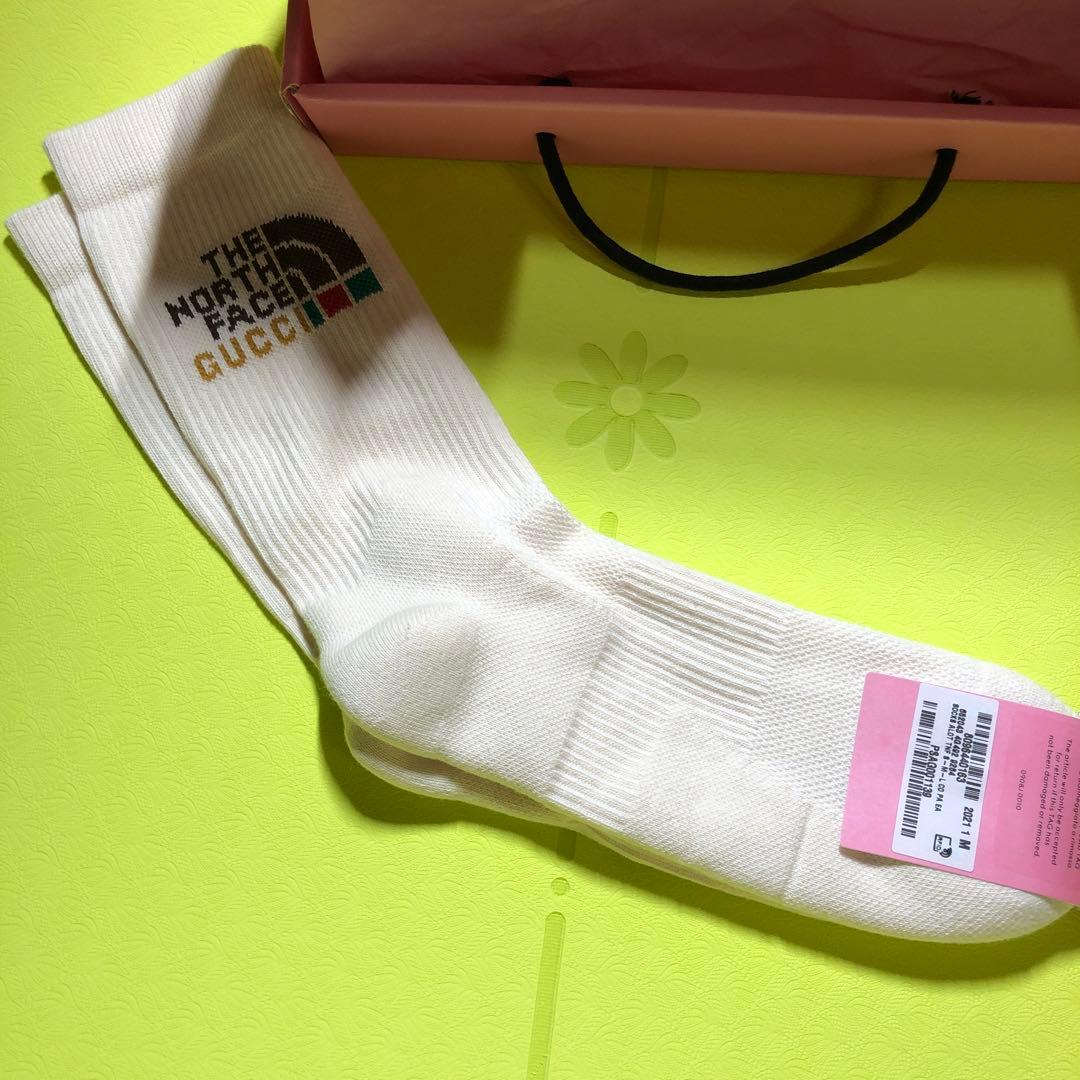 GUCCI ×THE NORTH FACE⭐️ソックス　新品未使用　メンズ　M