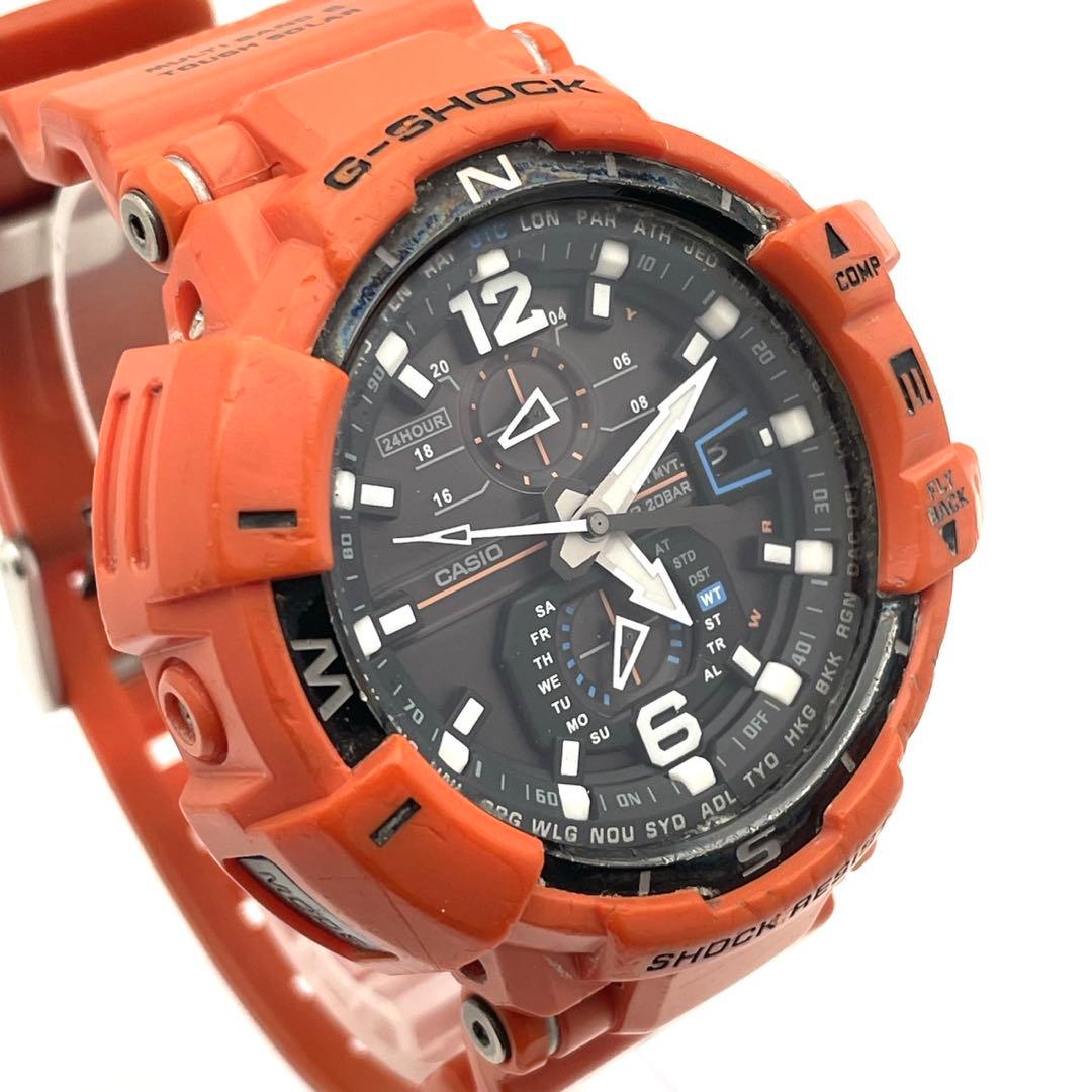 【稼働】G-SHOCK GW-A1100R スカイコックピット 電波ソーラー