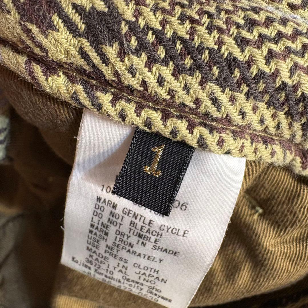 KAPITAL キャピタル フレアパンツ ブーツカット チェック