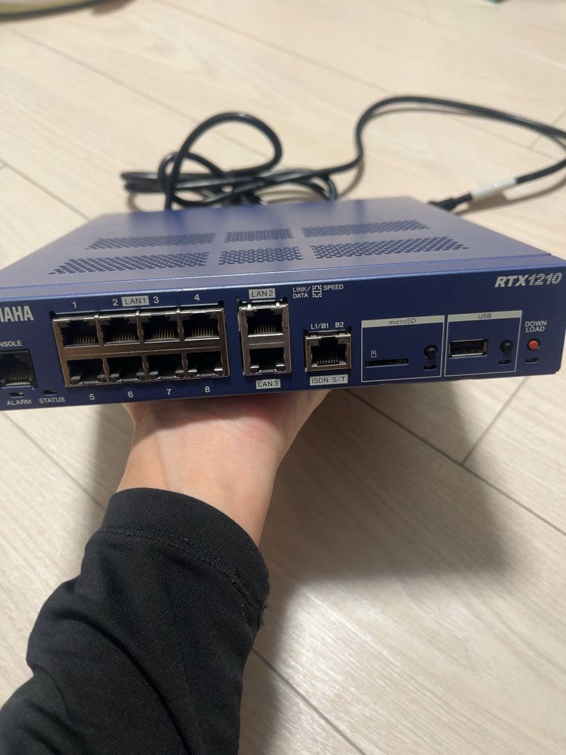 NETGEAR GS108PP & YAMAHA RTX1210セット