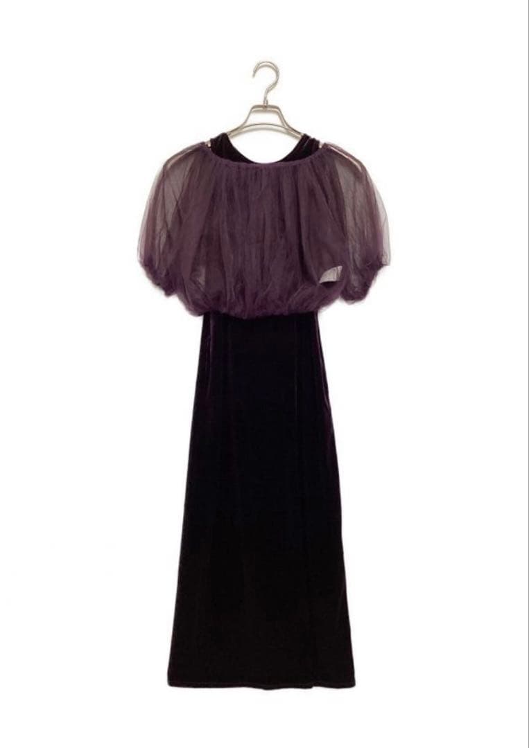 Ameri バルーンベールドレス パープル