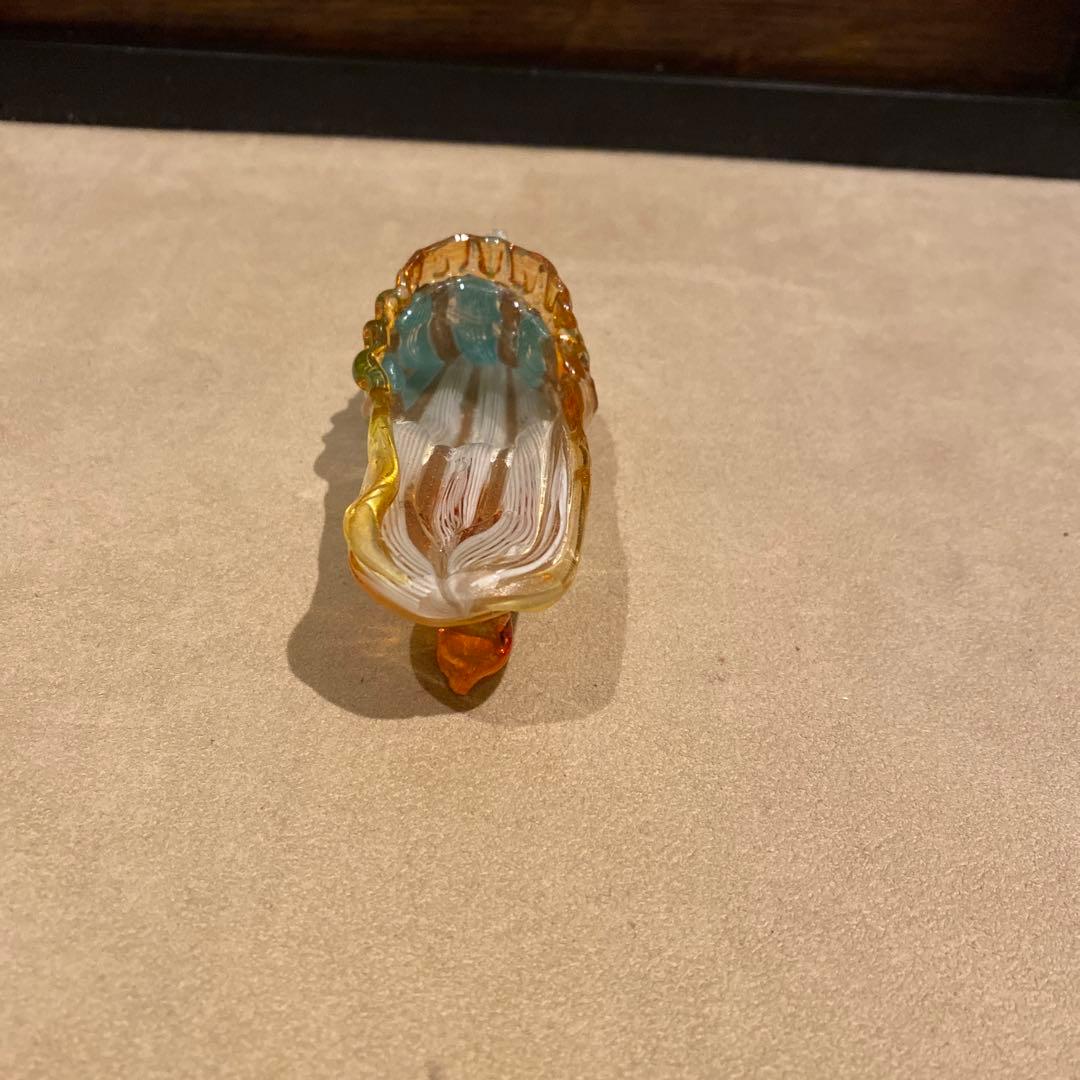 ガラスの靴　イタリア　ヴェネチアンガラス　ムラーノガラス　アンティーク　置物