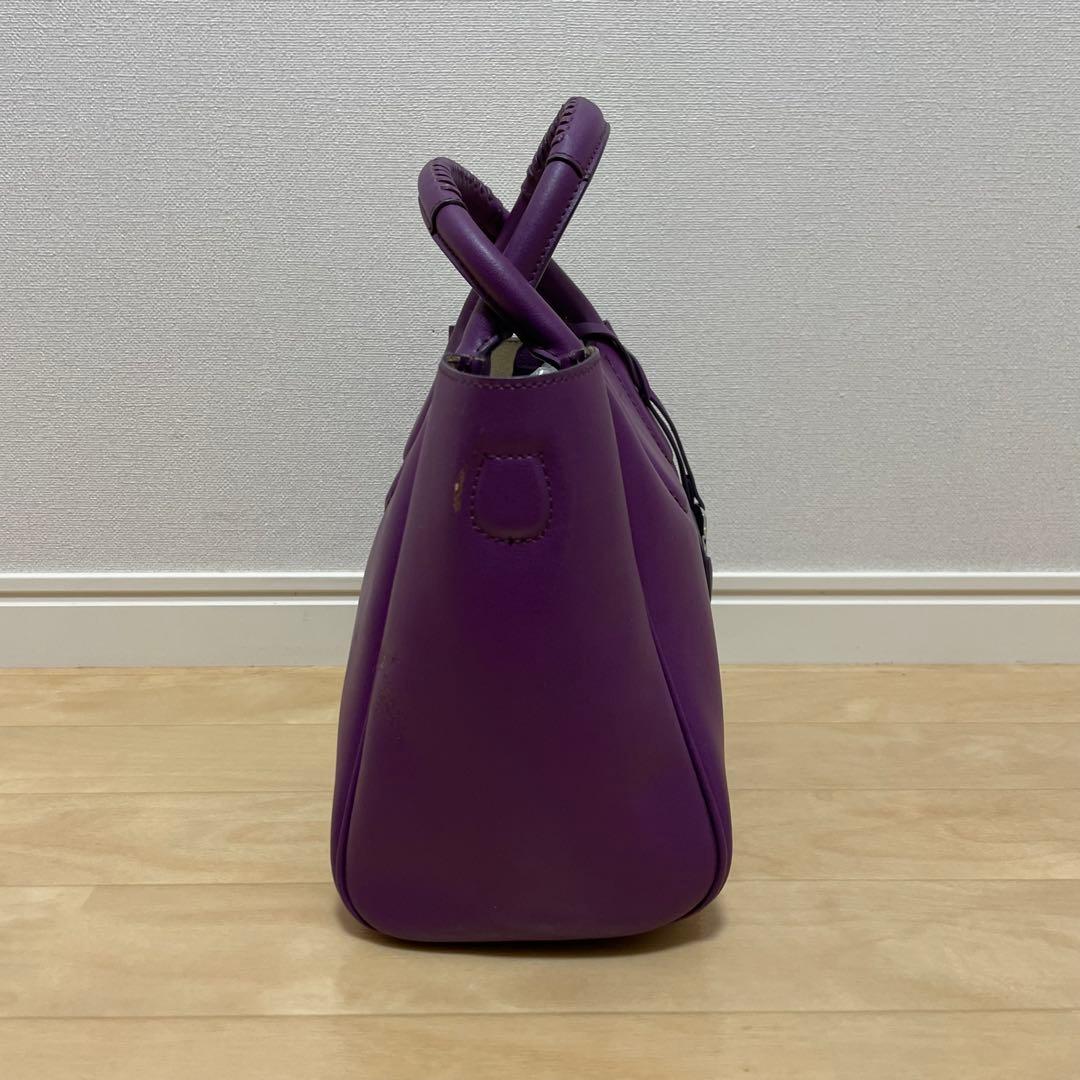 ■Ferragamo（フェラガモ）良品/ レザー/ハンドバッグ/パープル