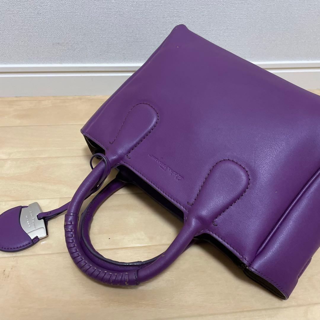 ■Ferragamo（フェラガモ）良品/ レザー/ハンドバッグ/パープル