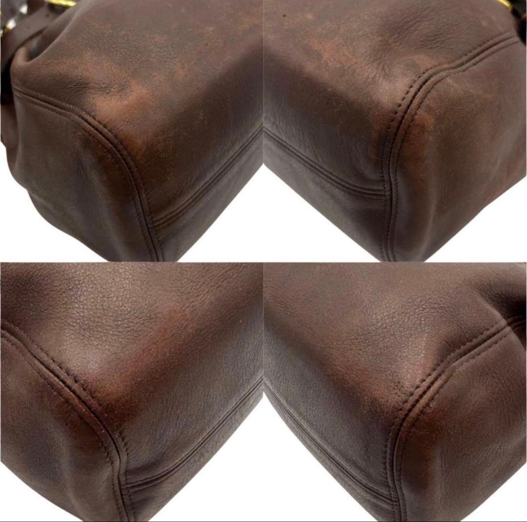 バッグ 00s old coach 4156 shoulderbag leather