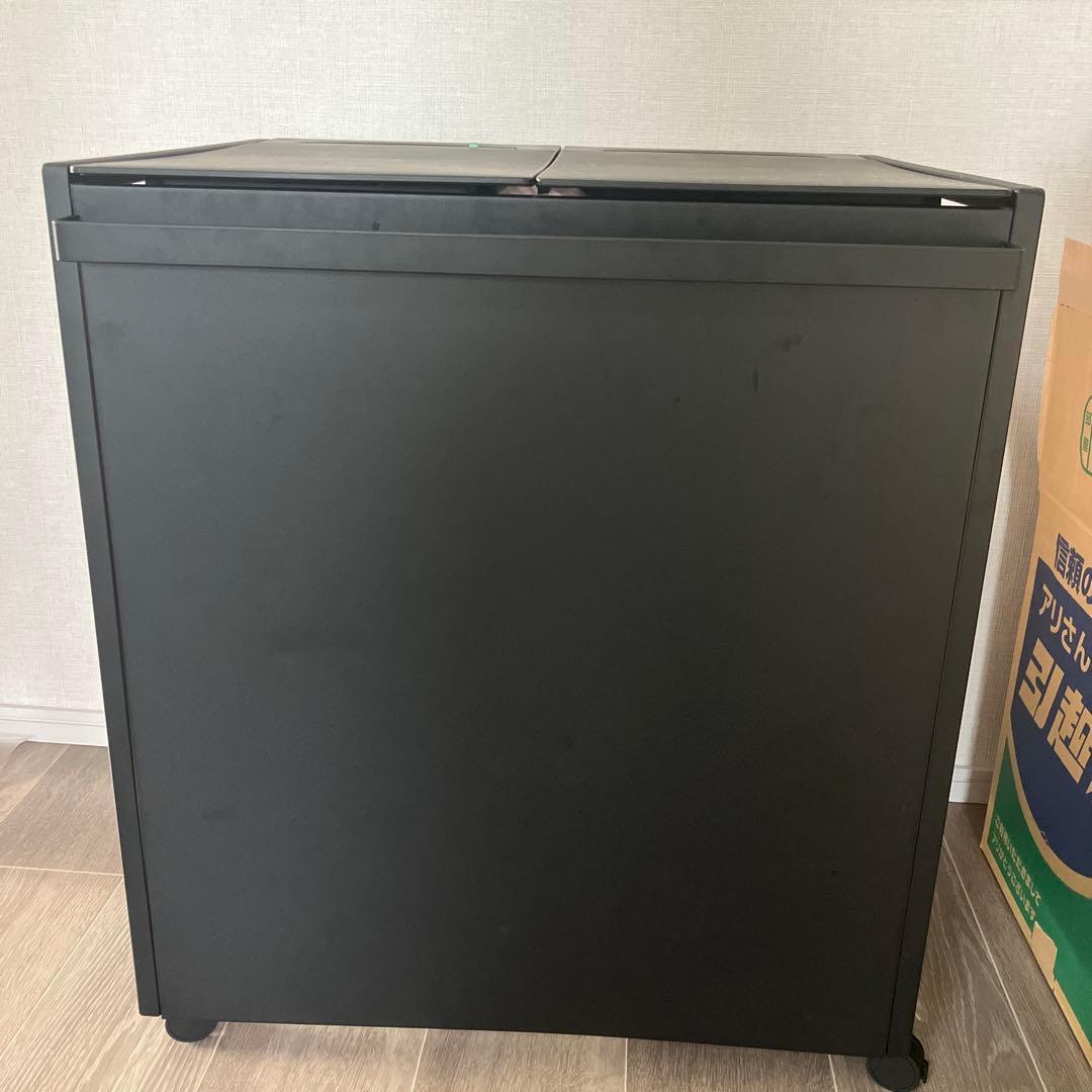 山崎実業 蓋付き目隠し分別ダストワゴン