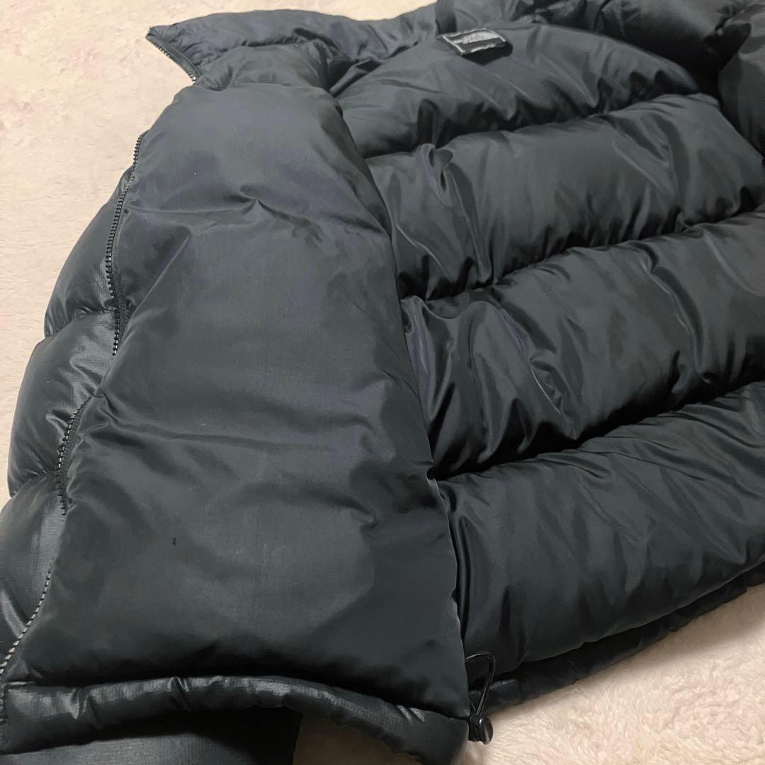 THE NORTH FACE ブラックダウンジャケット XS ヌプシ 厚手 軽量