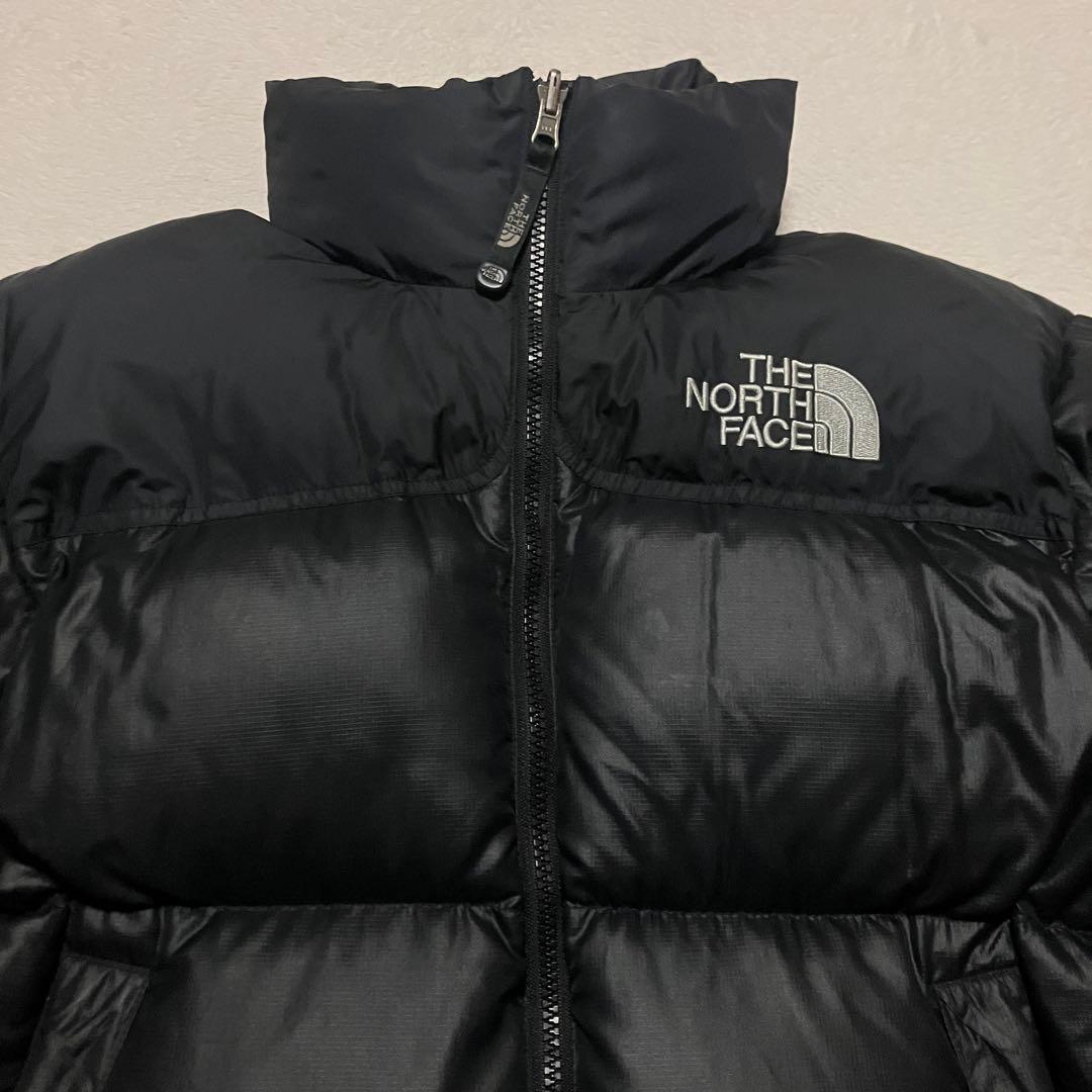 THE NORTH FACE ブラックダウンジャケット XS ヌプシ 厚手 軽量