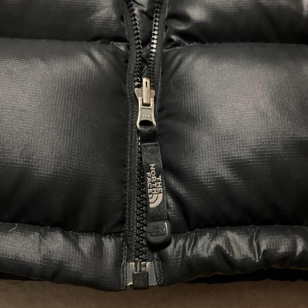 THE NORTH FACE ブラックダウンジャケット XS ヌプシ 厚手 軽量