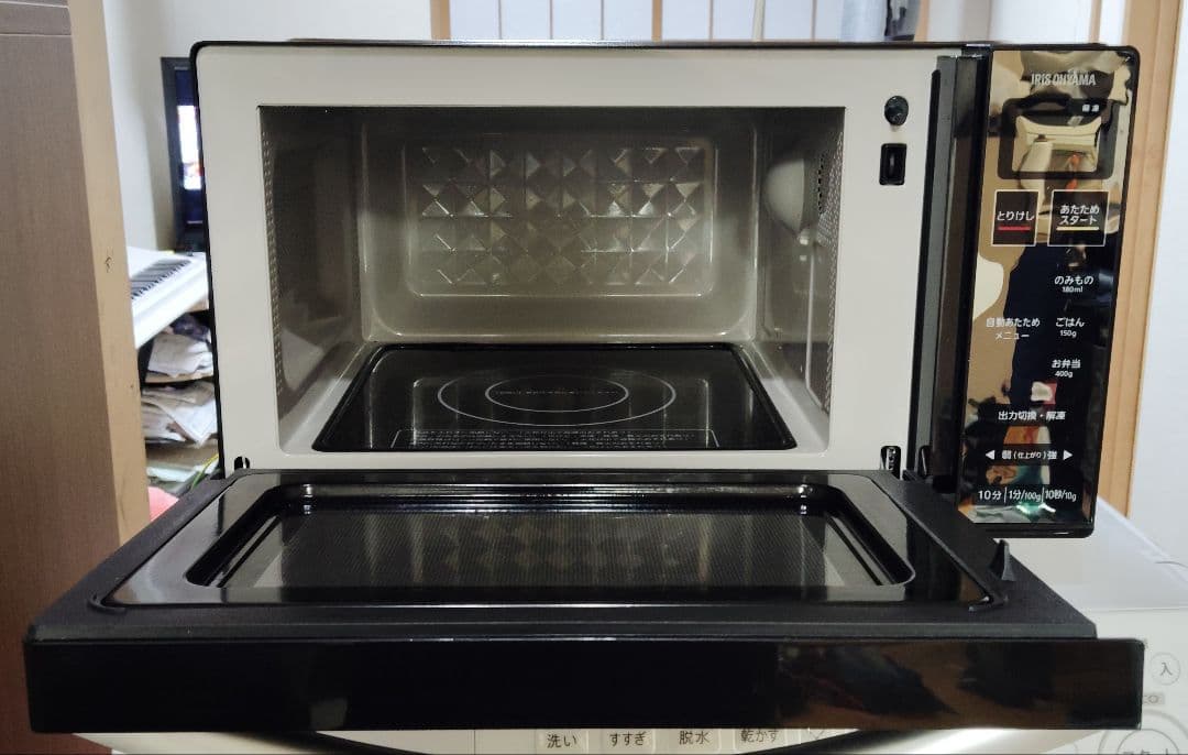 アイリスオーヤマ MO-FM1804-B 電子レンジ 2021年製　美品