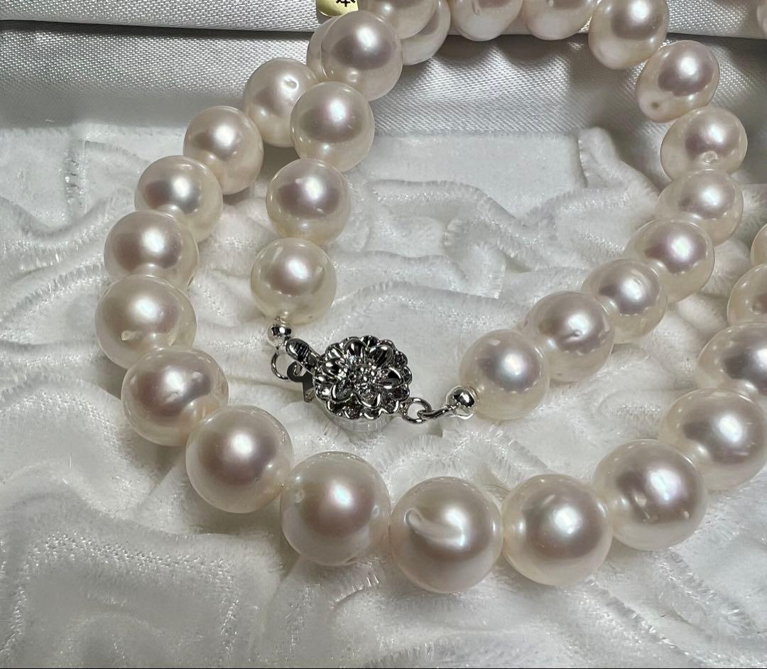 A2081 本真珠 ネックレス 淡水　真珠　 パール 超大粒　14kgf