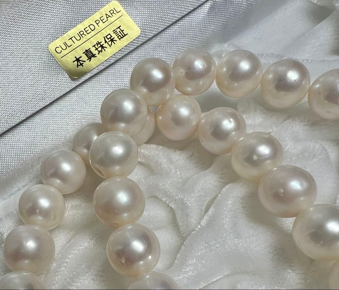 A2081 本真珠 ネックレス 淡水　真珠　 パール 超大粒　14kgf