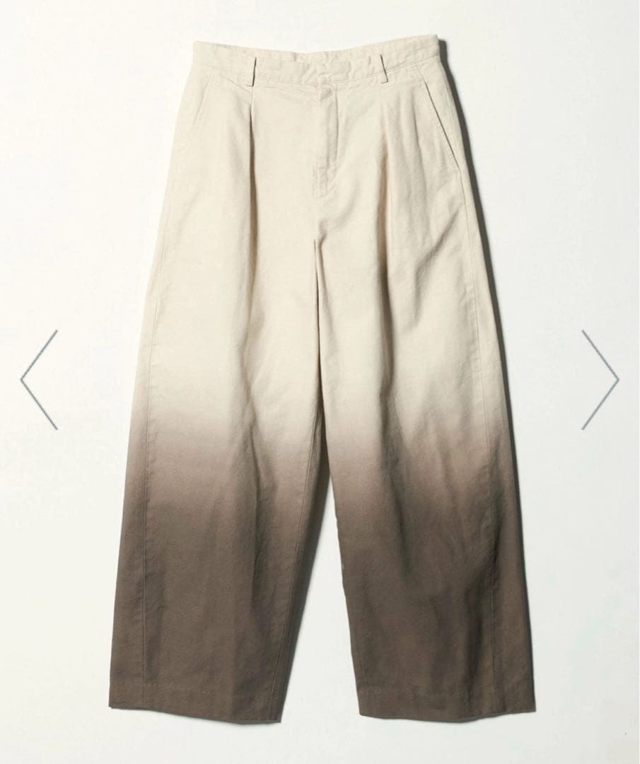 美品　　＜6(ROKU)＞コットン ダイ パンツ