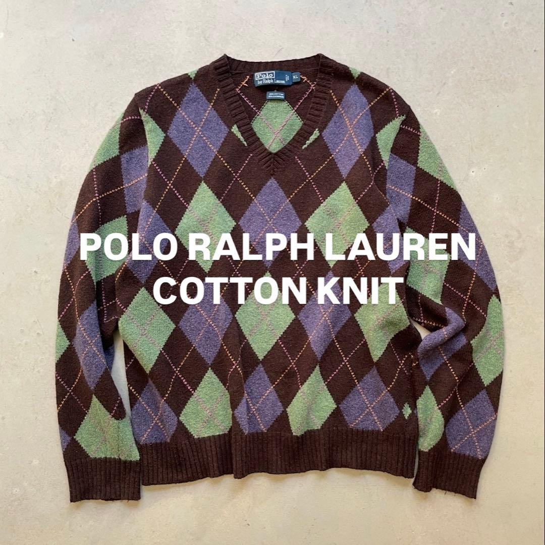 POLO RALPH LAUREN COTTON KNIT カシミヤ混
