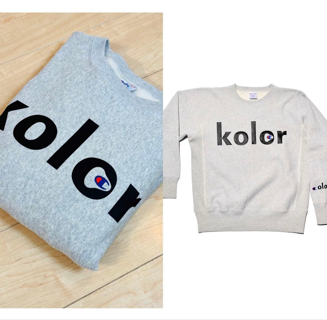 未使用 Champion × kolor コラボ リバースウィーブ スウェット