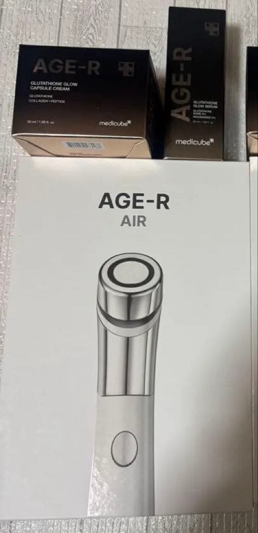 メディキューブ AGE-R AIR 美顔器ダーマエアショットグルタチオンTRTR