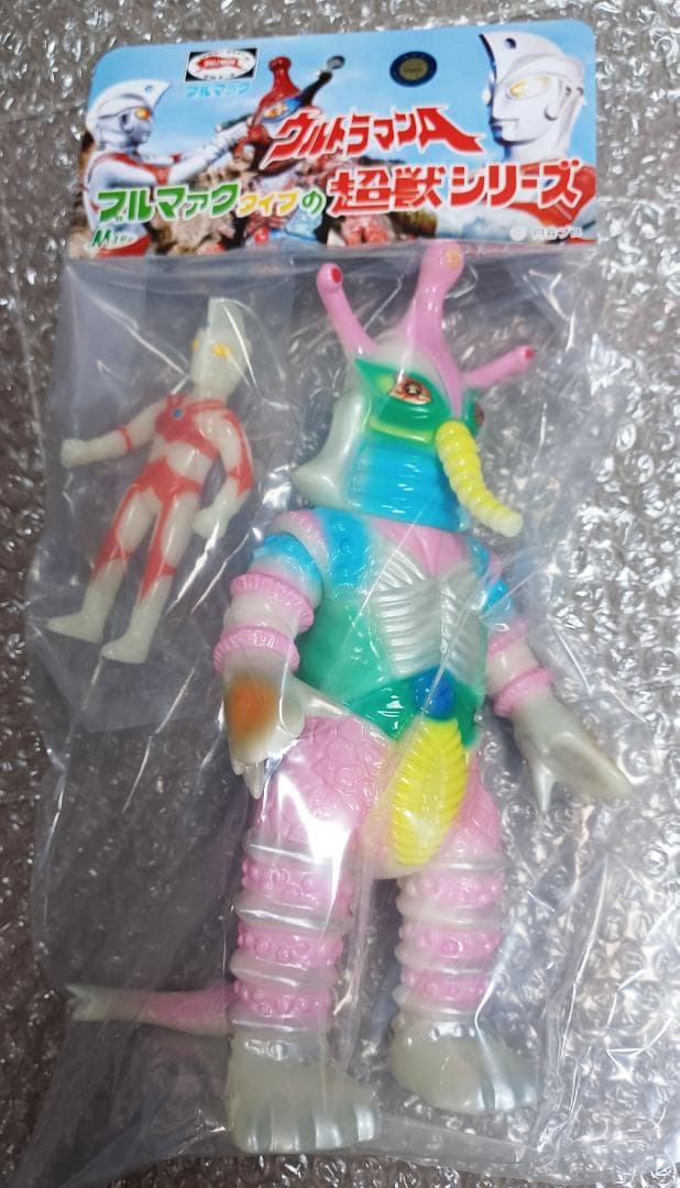 サイン色紙付！M1号 ヒッポリト星人 蓄光版ソフビ 関智一&鵜川薫氏 ワンフェス