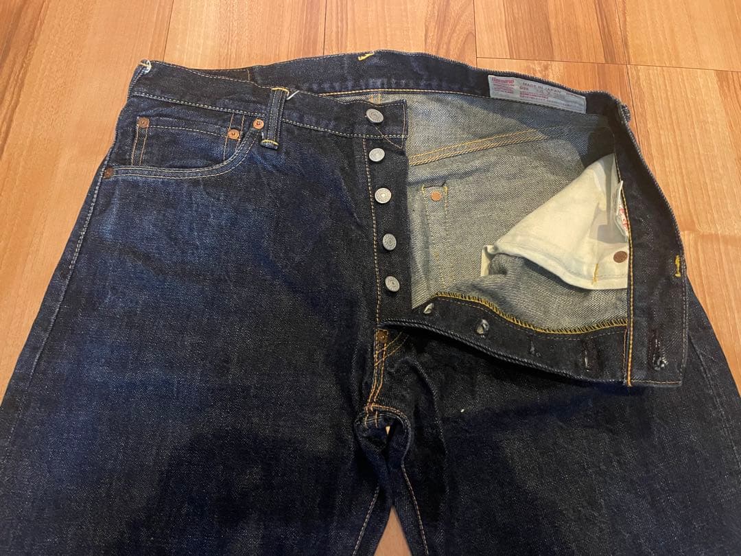 サイズ34 黄大大黒 2000 虎耳 濃紺 美品 エヴィス エビス