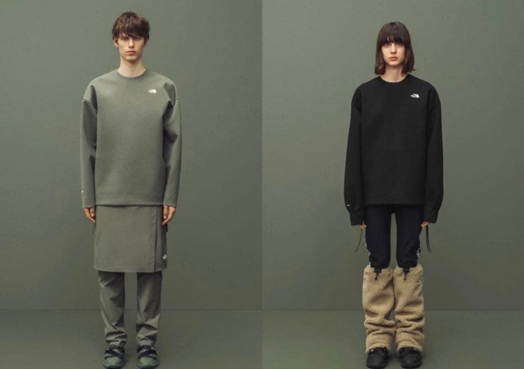 THE NORTH FACE×HYKE レッグウォーマー黒