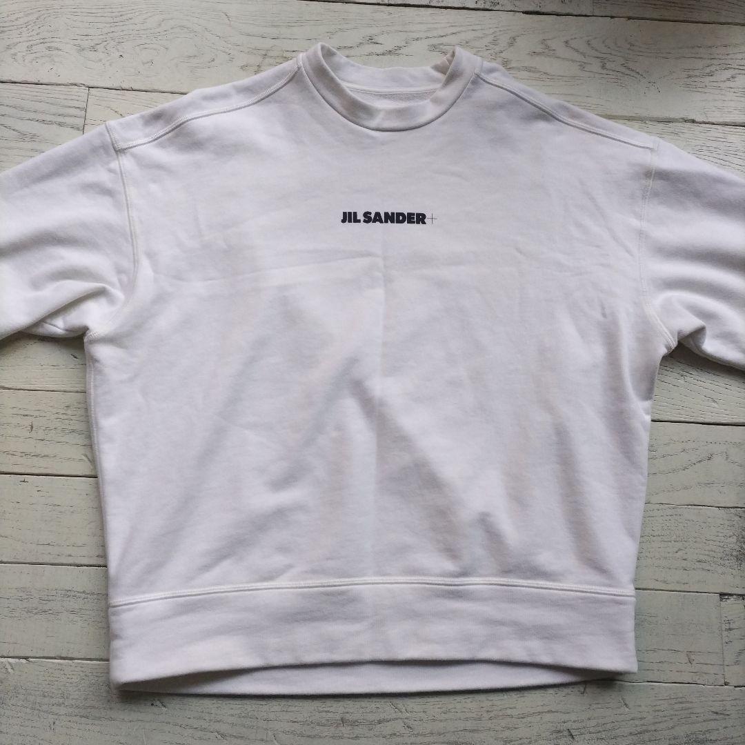 松屋銀座で購入 JIL SANDER＋ ロゴスウェット　　クリーム色ジルサンダー