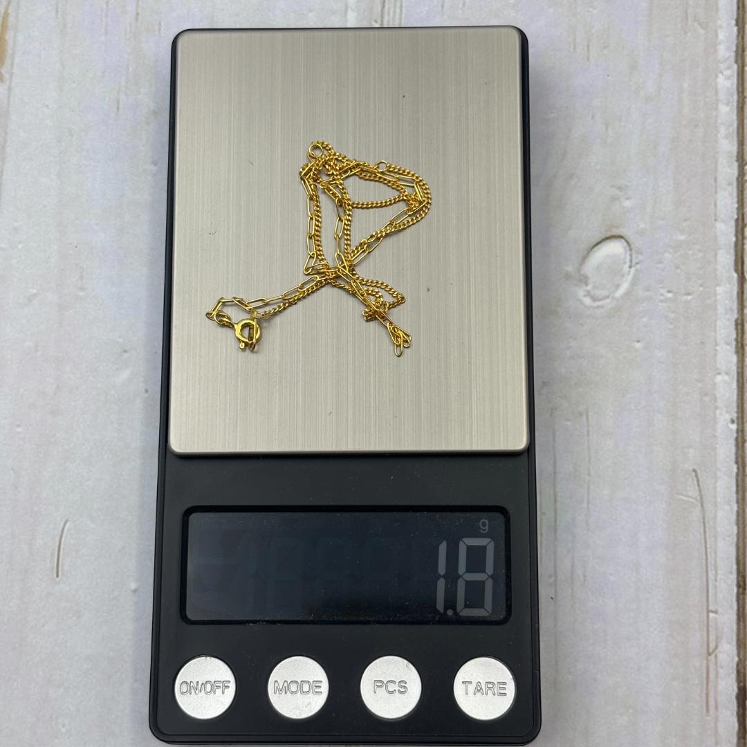 【極上美品】K18金ゴールドネックレス 1.8g