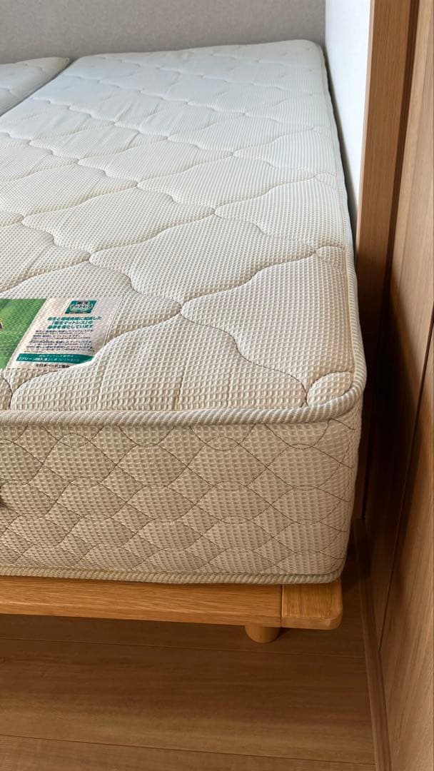 shumama【セミシングル2つ】フランスベッド コイルマットレス