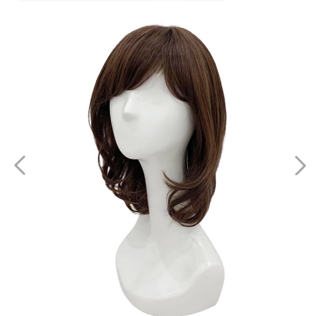 【新品未使用】KAZUEフルウィッグ　レディース　セミロング　ライトブラウン