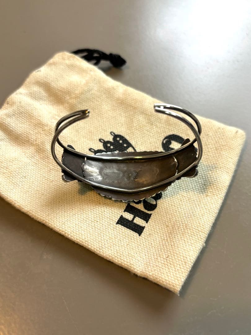 Harpo ハーポ ターコイズ フラワー バングル インディアンジュエリー