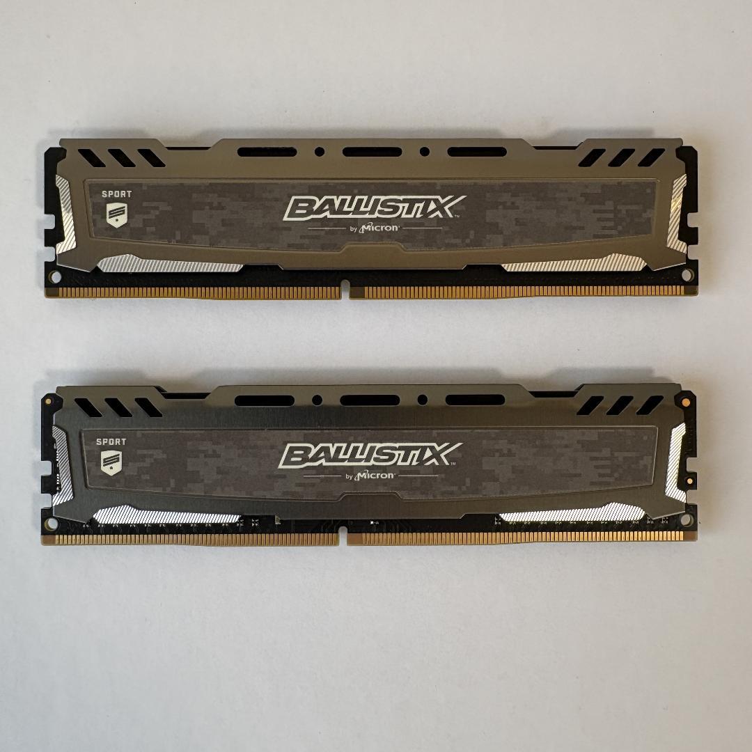Crucial Ballistix DDR4 2666MHz 8GB 2枚セット