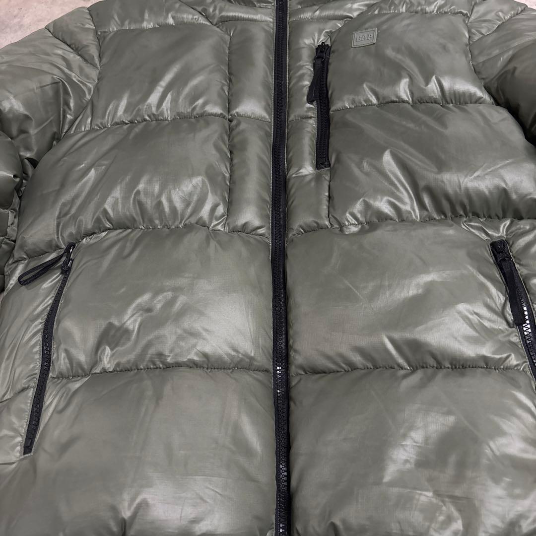 GAP フード付きダウンジャケット オリーブグリーン 最安値