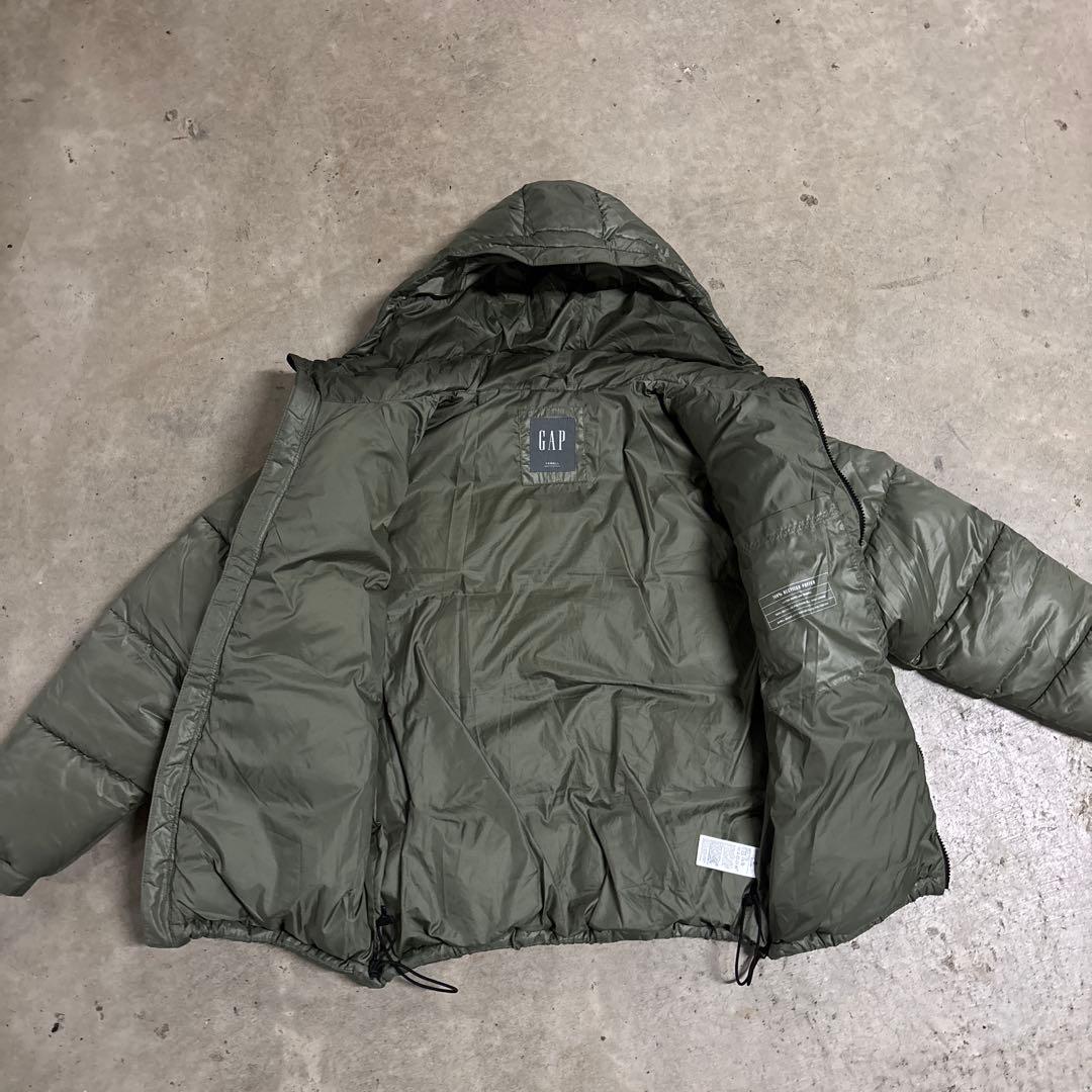 GAP フード付きダウンジャケット オリーブグリーン 最安値