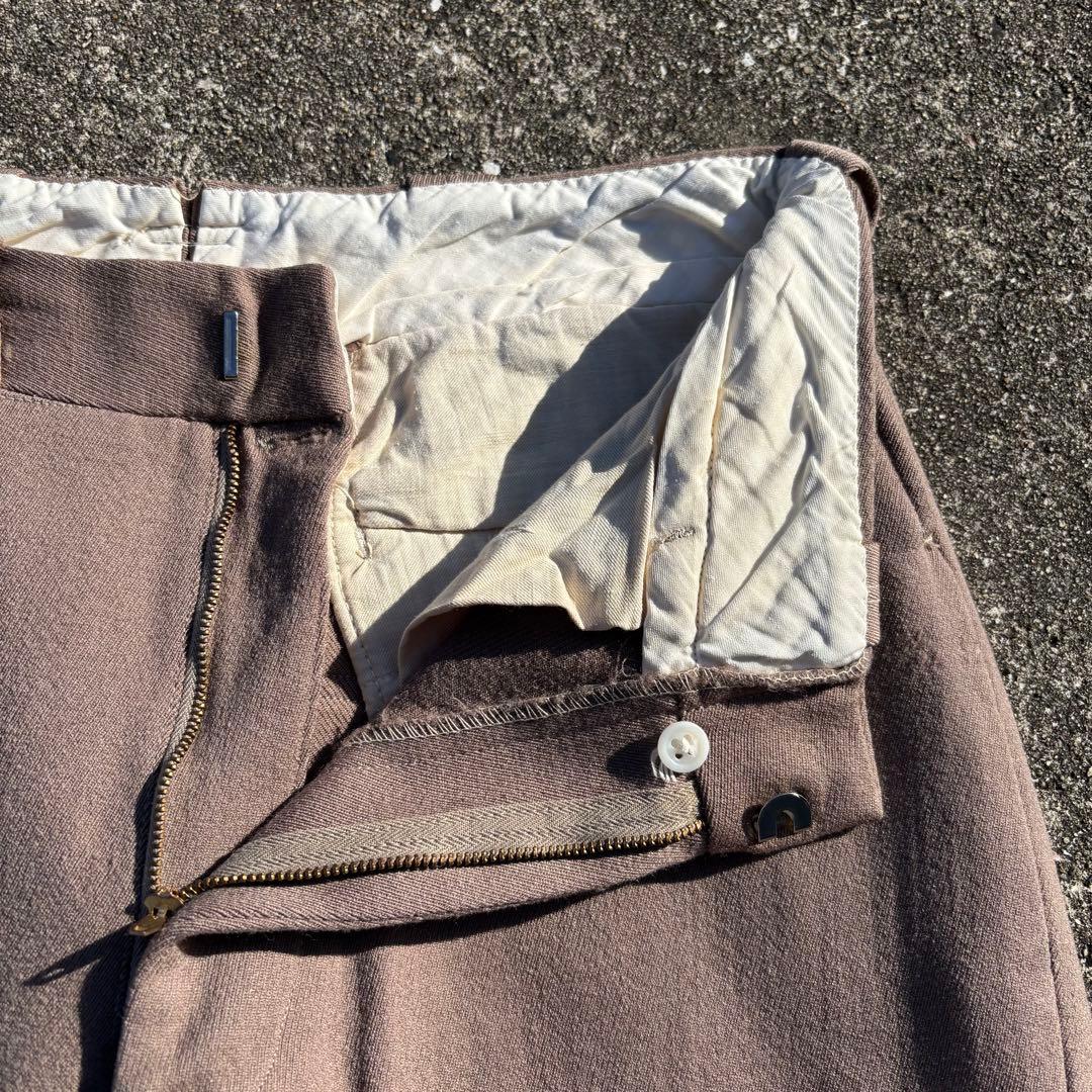 50s vintage HBARC ウールギャバ スラックス ウィップコード