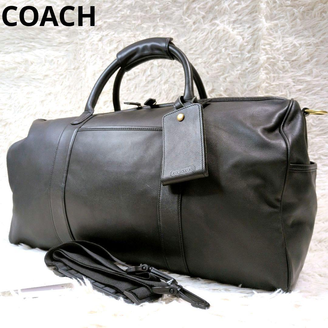 【希少】コーチ レクサス ボストンバッグ 2way レザー ブラック 0596