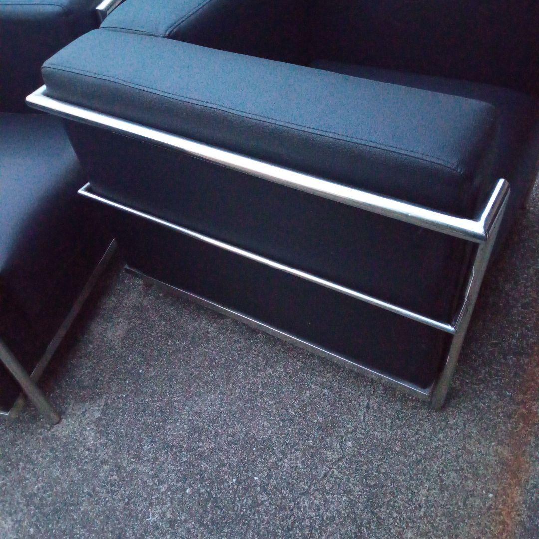 ル・コルビジェ　LC2　1人掛けソファ　1脚　リプロダクト品(レプリカ)合皮